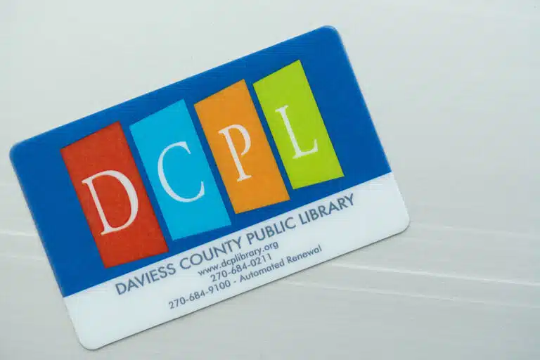 A library card from Daviess County Public Library